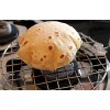 SAI MART Stainless Steel Round Roasting Net Papad Grill Roti Jali Chapathi Grill with Wooden Handle 7.5inch Approx Kitchen Utensils