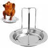 SINIAN Roaster Rack,Home Stainless Steel Detachable Large Capacity Roaster Rack Beer Can Chicken Holder Outdoor BBQ Tool