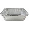 TS Home Goods 5 LB Aluminum Foil Meal Prep Pans Roasting Cooking Backing Oblong Pans 50 Pack