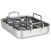 Viking Culinary 3-Ply Roasting Pan w Rack & Carving Set 16 x 13 X 3 Stainless Steel 4013-9902C