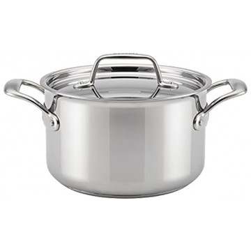 Breville Thermal Pro Clad Stainless Steel 4-Quart Covered Saucepot