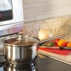 Ecolution Saucepan with Vented Tempered Glass Lid Pure Intentions 2 Qt Stainless Steel