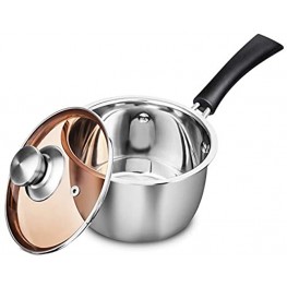 WEZVIX Stainless Steel Saucepan with Lid 1 Quart Sauce Pot Pan Easy Clean & Dishwasher Safe