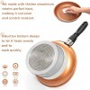 7 Piece Removable Handle Cookware Aluminum Non-Stick Sauce Pan & Fry Pan Set Stackable Pots And Pans Set Dishwasher safe Induction Pots And Pans Copper Cookware By Moss & Stone