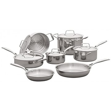 Brand – Stone & Beam Tri-Ply Stainless Steel Kitchen Cookware Set Pots and Pans 12-Piece