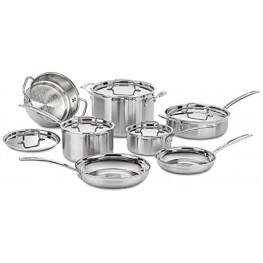 Cuisinart MCP-12N Multiclad Pro Stainless Steel 12-Piece Cookware Set