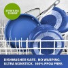 Granitestone Blue 20 Piece Pots and Pans Set Complete Cookware & Bakeware Set with Ultra Nonstick Durable Mineral & Diamond Surface Stainless Stay Cool Handles Oven & Dishwasher Safe 100% PFOA Free