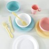 KidKraft 27-Piece Pastel Cookware Set Plastic Dishes and Utensils for Play Kitchens Gift for Ages 18 mo+