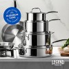 Legend 5-Ply Stainless Steel Cookware Set | MultiPly SuperStainless 14-Piece Professional Home Chef Grade Clad Pots & Pans Sets | All Surface Induction & Oven Safe | Premium Gifts for Men & Women