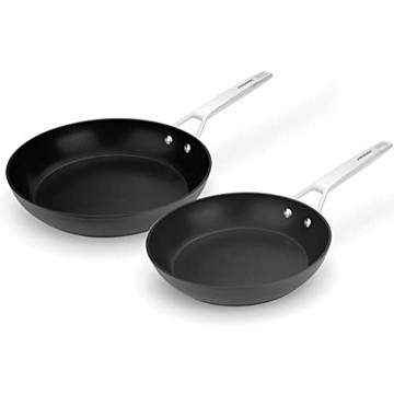 Stainless Steel Induction Nonstick Frying Pan Cookware set MSMK 12 and 10 Non-stick PFOA-FREE Fry Pans 2 Piece set Oven Safe Non-Stick Sauté Pan