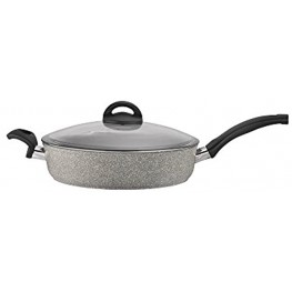 Ballarini Parma Forged Aluminum 3.8-qt Nonstick Saute Pan with Lid Made in Italy