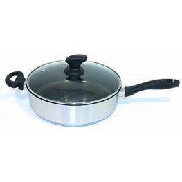 Beka Cookware Vita 11" Silver Nonstick Covered Sauté Pan with Helper Handle