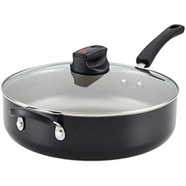 Farberware Smart Control Nonstick Jumbo Cooker Saute Pan with Lid and Helper Handle 6 Quart Black