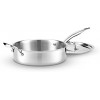 Heritage Steel 4 Quart Sauté Pan with Lid Titanium Strengthened 316Ti Stainless Steel with 7-Ply Construction Induction-Ready and Dishwasher-Safe Made in USA