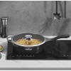 Inkitchen 11 Inch Nonstick Deep Frying Pan with Lid 4.5 Quart Saute Pan Skillet for Gas Electric Induction Cooktops