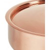 Mauviel M'Heritage M150C Copper Saute Pan with Lid. 3L 3.5 quart 24 cm. 9.5 with Cast Stainless Steel Iron Eletroplated Handle