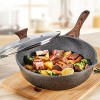 SENSARTE Nonstick Deep Frying Pan Skillet 10-inch Saute Pan with Lid Stay-cool Handle Chef Pan Healthy Stone Cookware Cooking Pan Induction Compatible PFOA Free
