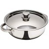 Zinel 1012 Stainless Steel Sauté Pan with Stainless Steel Lid 26cm 4.4L Silver
