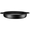 Bruntmor Pre-Seasoned Cast Iron Grill Pan for Outdoor Indoor Cooking. 16 Large Skillet with Dual Handles Durable Frying Pan. Deep Pan with 2 Large Loop Handles Camping Skillet Fry Pan 3 Deep
