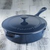 Cuisinart Cast Iron Pan 12 Chicken Fryer Enameled Provencial Blue