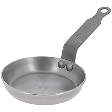 de Buyer Mineral B Egg Pan Nonstick Frying Pan Carbon and Stainless Steel Induction-ready 4.75