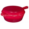 Enameled 2-In-1 Cast Iron Multi-Cooker – Heavy Duty Skillet and Lid Set Versatile Non-Stick Kitchen Cookware Use As Dutch Oven Or Frying Pan 5 Quart Red