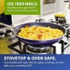 Granitestone Blue 12 XL Frying Pan with Ultra Durable Mineral and Diamond Triple Coated 100% PFOA Free Skillet with Stay Cool Stainless Steel Handle Oven & Dishwasher Safe