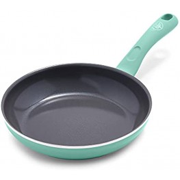GreenLife Soft Grip Diamond Healthy Ceramic Nonstick Frying Pan Skillet 8" Turquoise