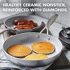 GreenPan Venice Pro Stainless Steel Healthy Ceramic Nonstick Light Gray Frying Pan Skillet Set 8 and 10