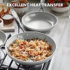 GreenPan Venice Pro Stainless Steel Healthy Ceramic Nonstick Light Gray Frying Pan Skillet Set 8 and 10