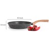 HZHYSEA Nonstick Frying Pan Granite Stone Frying Pan Nonstick Skillet Frying Pan Egg Pan Omelet Pan Healthy Frying Pan Skillet Granite Stone Pans with Soft Touch Handle PFOA-Free 9.5 Inch