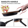Inkitchen 8 Inch Nonstick Frying Pan with Lid Non Sticking Fry Pan Skillet Induction Compatible Dishwasher Safe