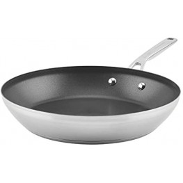 KitchenAid 3-Ply Base Brushed Stainless Steel Nonstick Fry Pan Skillet 12 Inch