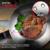 Modern Innovations 8.8 Carbon Steel Fry Pan Non-Stick French Style Skillet with Riveted Metal Handle Induction Safe Carbon Steel Skillet for Professional Cooks Sauté Stir Fry Searing Camping