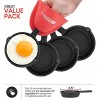 Modern Innovations Mini Cast Iron Skillet with Silicone Mitt 4 Count 3.5 Inch Mini Cast Iron Skillet Pre Seasoned Small Cast Iron Skillet Set Mini Cast Iron Skillets for Baked Cookie Brownie