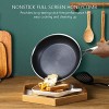 Non-stick Skillet HOMEVER Frying Pan with Glass Lid Cookware Stainless Steel Skillets Cooking Pan with Stay-Cool Handle Non-Sticking Dishwasher & Oven Safe Compatible with All Stovetops 11-Inch