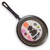 10.2 inch Non-Stick Coating Granite Crepe Pan & Crepe Spreader Stick & 12 inch Spatula Turner Made of Aluminum Pan Great for Crepes Omelets Eggs Pancake Dishwasher Safe