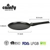 Cainfy Crepe Pan Pancake Dosa Pan Induction Compatible Non Stick Flat Griddle Frying Skillet 11 inch