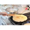 LIRITEDB Crepe Spreader and Spatula Kit 2 Piece Set 5” Spreader and 10” Spatula Spreaders Set ,Convenient Sizes to Fit Any Crepe Pan Maker | All Natural Beechwood T-Shape