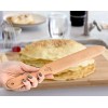 The ORIGINAL Crepe Spreader and Spatula Kit 2 Piece Set 5” Spreader and 14” Spatula Convenient Size to Fit Medium Crepe Pan Maker | All Natural Beechwood Construction only From Indigo True Company
