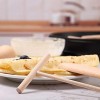 Wooden Crepe Spatula and spreaders Wooden Spatula Set Perfect Size to Fit Medium Crepe Pan 100% Natural Beechwood Crepe Spreader and Spatula for Cooking Wood color