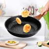 11 Nonstick Frying Pan Dishwasher Safe Skillet For Cooking Professional Nonstick Fry Pan With Wooden Handle Stone Frying Pan 100% PFOA Free