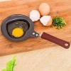 3 Pack Omelet Pan,Egg Frying Pan with Hand,Nonstick Coating Frying Grill Pan for Cooking Ham Omelet Egg Muffins BaconBear,Heart,Star
