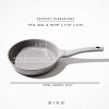 BINO Cookware Nonstick Frying Pan 11 Inch Matte Light Grey | THE WAVE COLLECTION | Premium Quality Nonstick Cast Aluminum Nonstick Pan Egg Pan Omelette Pan | Stay-Cool BAKELITE Handles | Non-Toxic