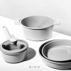 BINO Cookware Nonstick Frying Pan 11 Inch Matte Light Grey | THE WAVE COLLECTION | Premium Quality Nonstick Cast Aluminum Nonstick Pan Egg Pan Omelette Pan | Stay-Cool BAKELITE Handles | Non-Toxic
