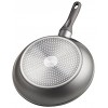 Cook N Home Nonstick Heavy Gauge Skillet Omelet Grey 12-Inch Fry Pan