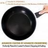 HOMICHEF 11 Inch Nonstick Frying Pan Glass Lid 11 Inches Frying Pans Nonstick with Lid Induction Compatible Nickel Free Stainless Steel Omelet Pan Nonstick Nonstick Fry Pan Vented Glass Lid