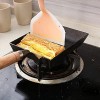 Iron Tamagoyaki Pan Cast Skillet Omelet Rolled Egg Pan Nonstick Frying Pans with Wooden Handle Square Grill Pan with Meat Vegetables or Go Camp Cooking. A