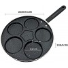 MANO Pancake Pan-10 Inch Egg Frying Pan With 5 Cups Nonstick Crepe Pan Grill Blini Pan Griddle For Breakfast Omelette Mold Maker