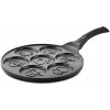 Megachef Pan-Fun 7 Animal Design Mini Pancake and Flapjack Maker-Die Cast Aluminum-Cool-to-Touch Handle Black